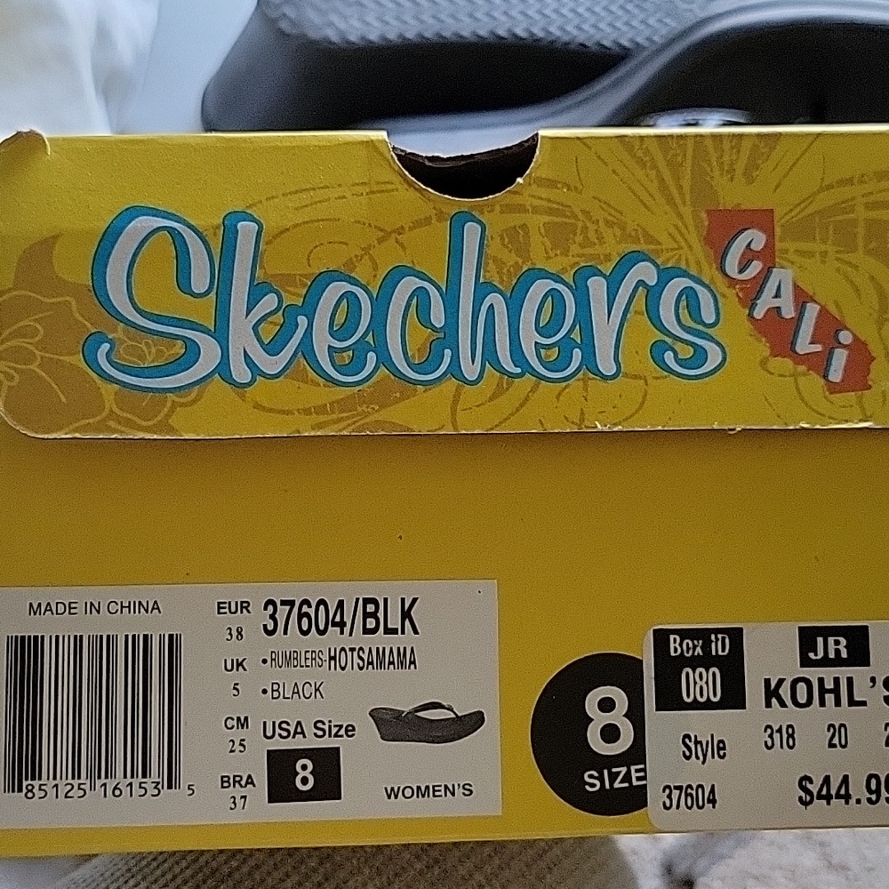 Skechers Black Rhinestone Sandals - Picture 3 of 3